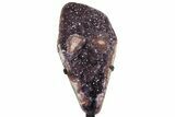 Amethyst Geode Section on Metal Stand - Uruguay #199664-1